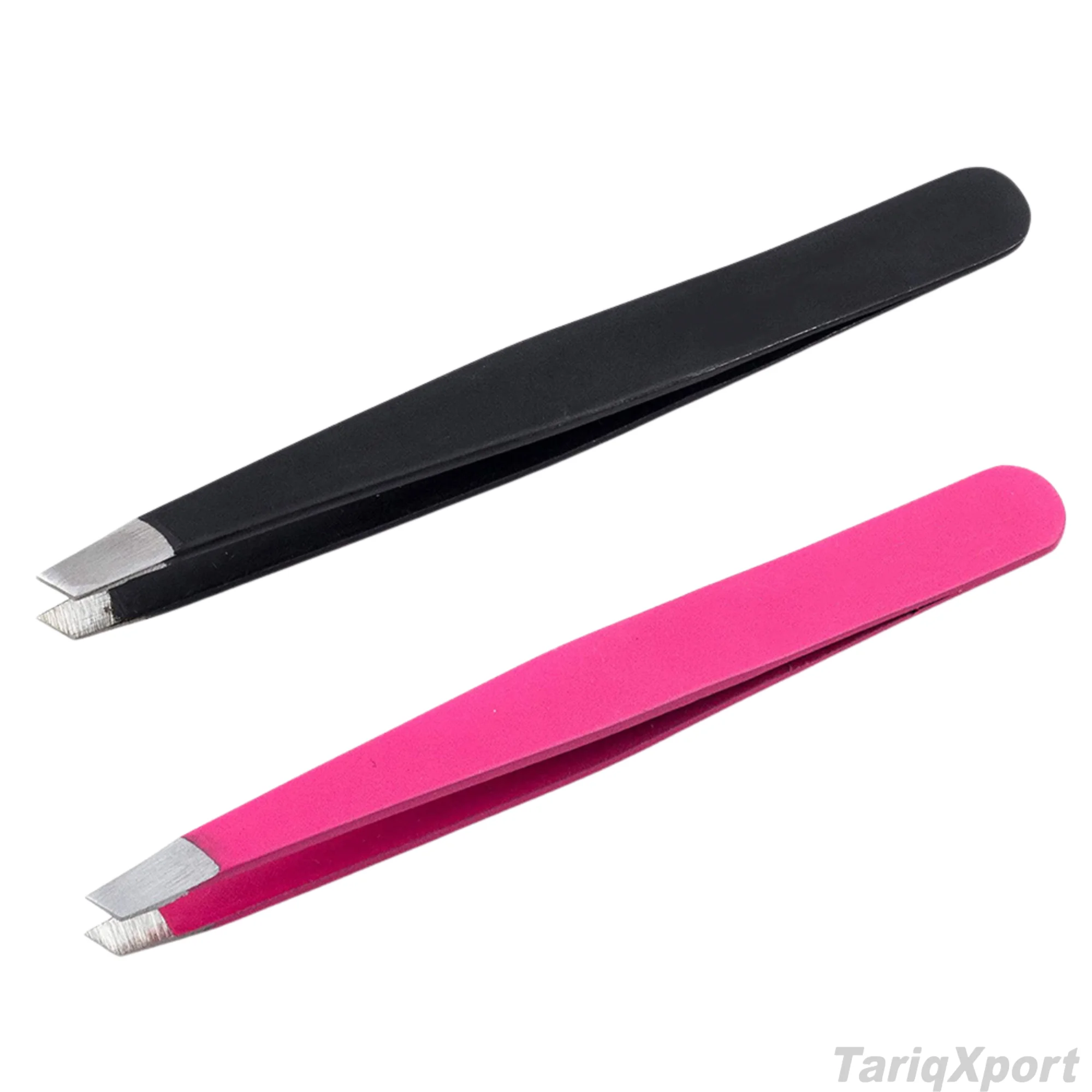 Wholesale Professional Eyebrow Tweezers Stainless Steel Lightweight Comfortable Handle Slanted Tip Custom Logo Beauty Tweezers - Image 5