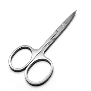 Professional Beauty Stainless Steel Sharp Straight Grooming Scissors for Facial Hair Removal Ear Nose Eyebrow Trimming