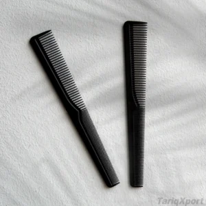 Gloway Professional Salon Ionic Eco-Friendly Fashion Large Plastic Wide Fine Tooth Black Tapered Barbering Styling Combs