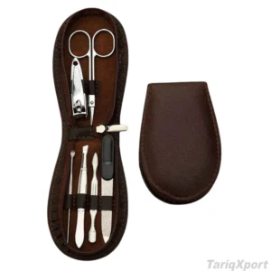 6 PCS Professional Grooming Kit Manicure Pedicure Set Luxurious Box High Quality Stainless Steel Custom Logo 5 1 7-in-1