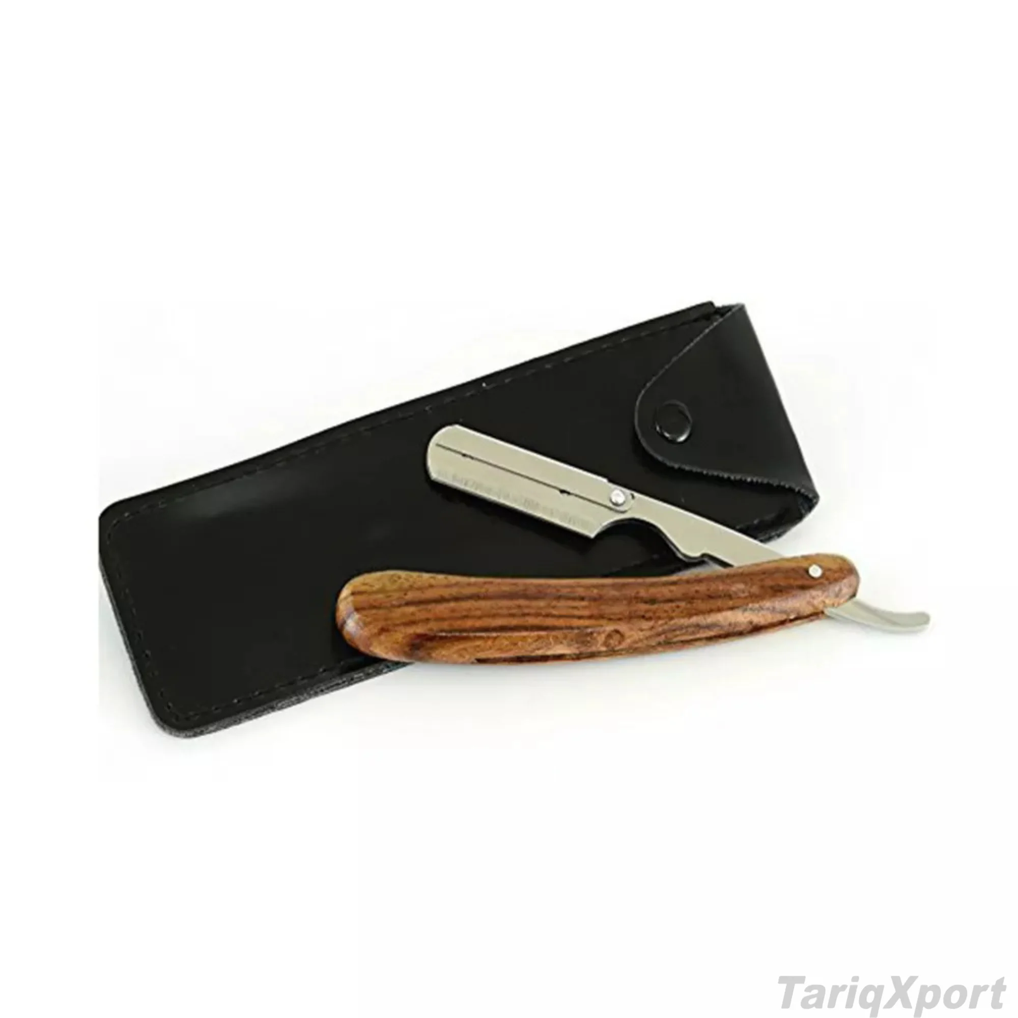 Wholesale Professional Men's Shaving Razor Wood Handle Customized Label Colors Stainless Steel Blade Face Body Single Blade - Image 4
