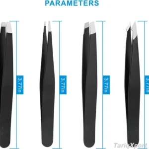 Professional Stainless Steel Tweezers for Eyebrows Durable Comfortable Handle Custom Logo for Facial Hair Splinter Ingrown Hair