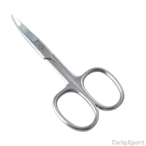 Professional Beauty Stainless Steel Eyebrow Scissors Right-Handed Straight Blade Sharp Tip Custom Logo High Quality Manicure