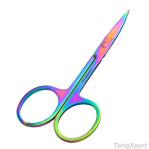 Professional Eyebrow Scissors Stainless Steel Curved Sharp Tip Beauty Makeup Trimming Scissor Tools for Salon & Personal Use