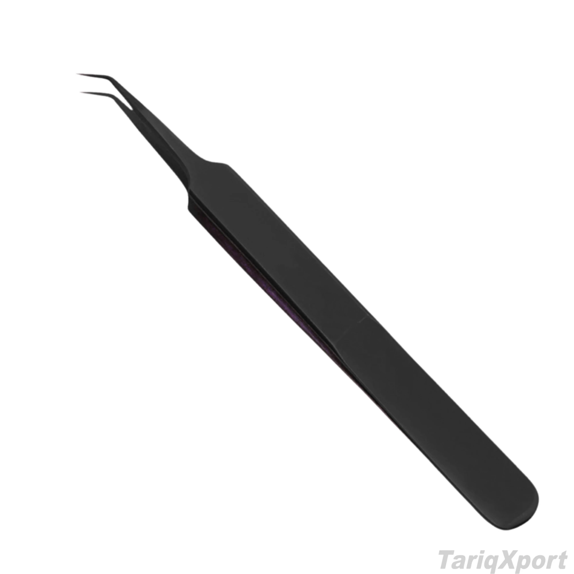High Quality Stainless Steel Professional Eyelash Tweezers with Smooth Tip 10mm Length Precision Design Handheld Salon Use - Image 4