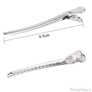 High Quality Metal Alligator Hair Clips Duck Bill Clips Salon Styling Sectioning Clips Set of 12 Silver