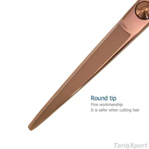 New Professional 5.5 Inch Stainless Steel Barber Hairdressing Scissors Removable Finger Ring Sharp Blade Tip Custom Logo Cutting