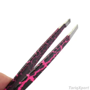 Professional Pointed Stainless Steel Serrated Tip Comfortable Handle Custom Logo Mini Eyebrow Eyelash Tweezers Nipper Makeup