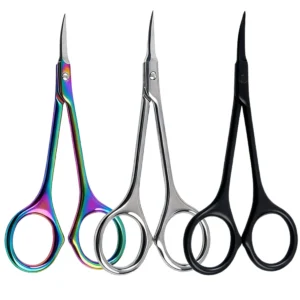 Professional Beauty Small Curved Stainless Steel Cuticle Manicure Scissors Russian Style Remover Dead Skin Scissors Nail Care