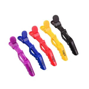 Hot Sale Professional Salon TARIQXPORT TX-A-101 Multicolor Plastic Alligator Hair Clips Custom Logo Sectioning