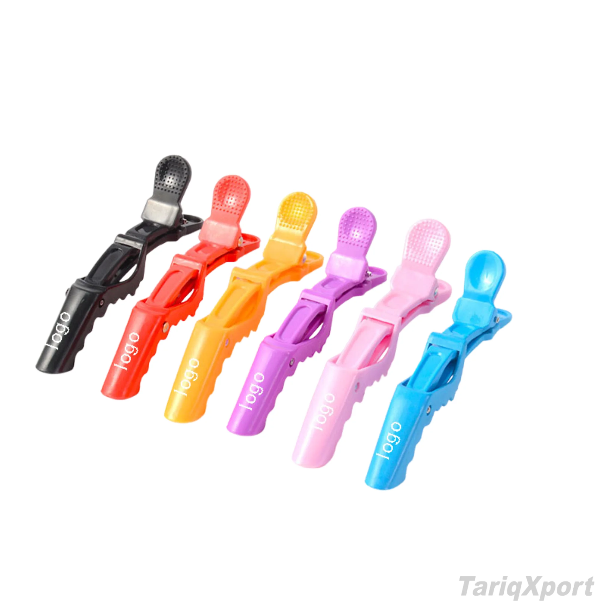 Hot Sale Professional Salon TARIQXPORT TX-A-101 Multicolor Plastic Alligator Hair Clips Custom Logo Sectioning - Image 3