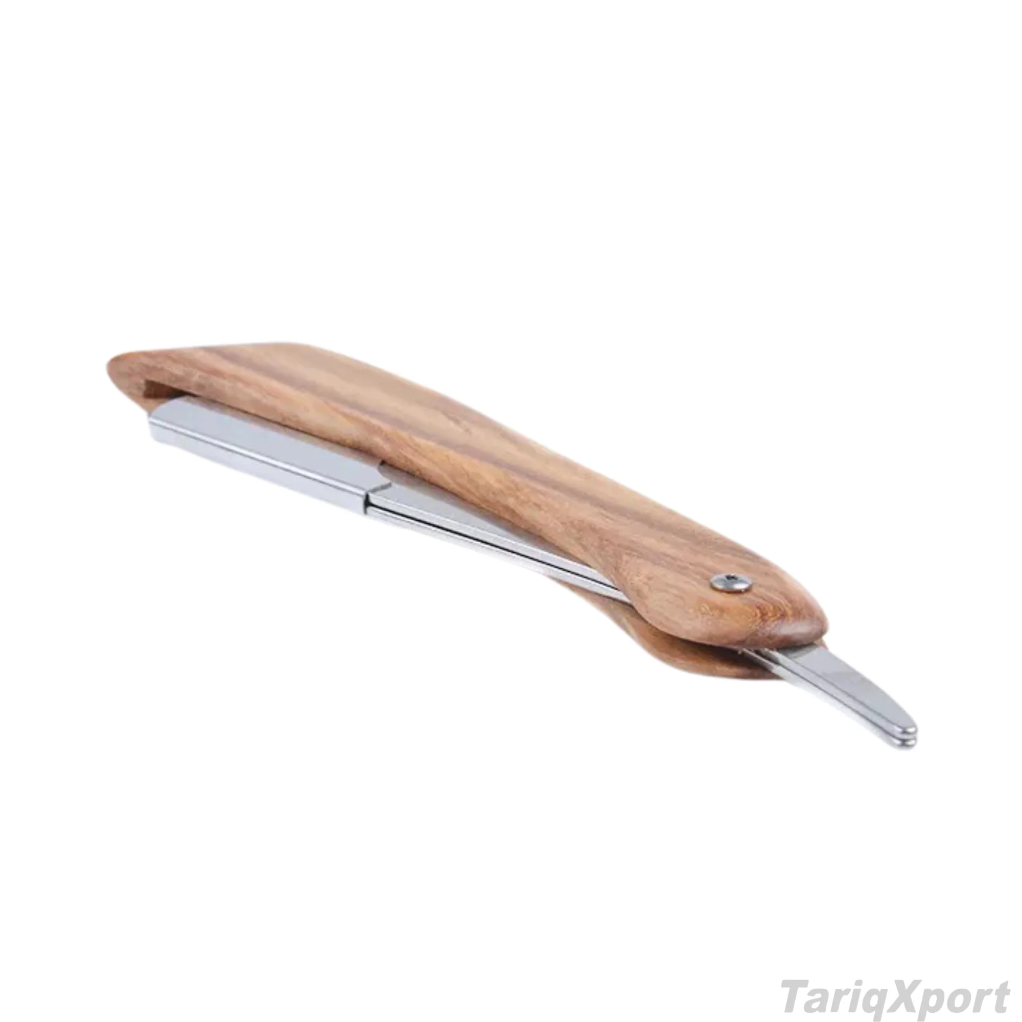 Professional Stainless Steel Folding Straight Razor with Wood Handle for Men Body Face Custom Logo & Colors Barber Tool Shaving - Image 2