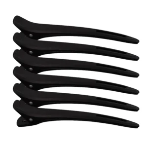 Custom Black Durability Big Bite Alligator Clip Set Professional Plastic Multicolor Hair Clips Easy Styling Sectioning Home