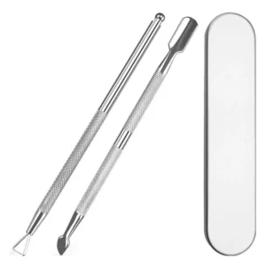Nail Cuticle Pusher Cuticle Remover Stainless Steel Dual-End Nail Pusher Tool Set For Manicure Cuticle Care