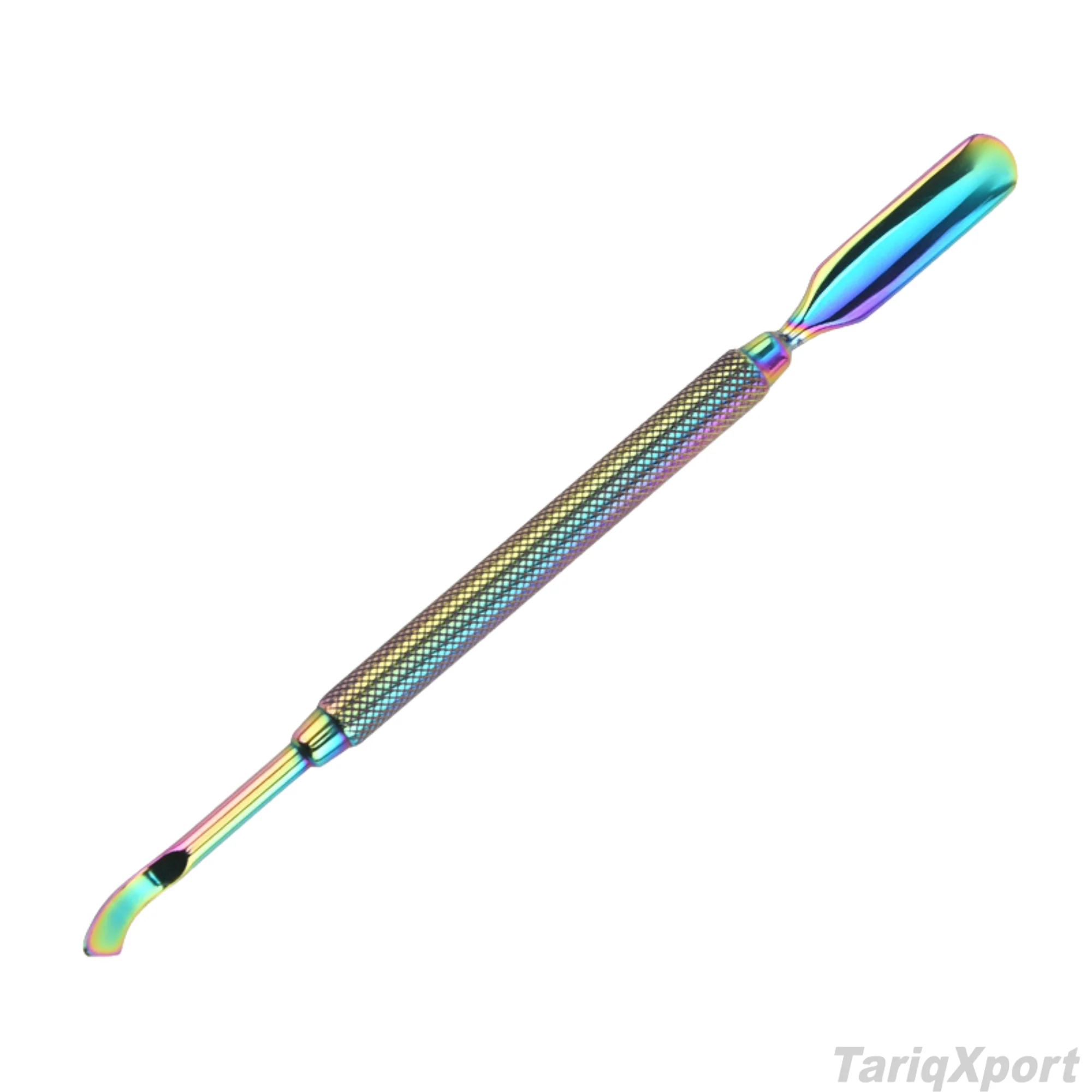Professional High Quality Stainless Steel Double End Cuticle Nail Pusher Spoon Cleaner Tool Comfortable Handle Custom Logo - Image 4