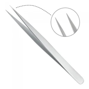 OEM Wholesale High Quality Professional Stainless Steel Lash Tweezers Precision Smooth Tip Comfortable Handle Custom Eyelash