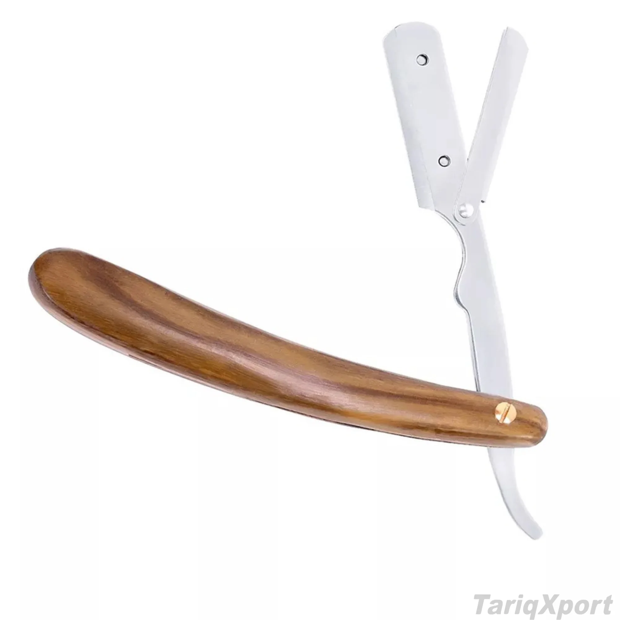 Wholesale Professional Men's Shaving Razor Wood Handle Customized Label Colors Stainless Steel Blade Face Body Single Blade - Image 3