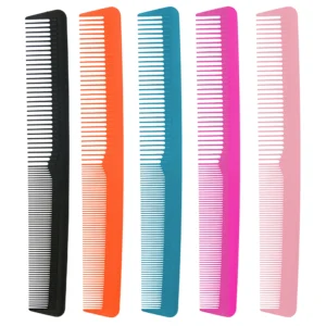 High Quality Classic ABS Professional Heating Straight Hair Portable Large Size Rat Tail Comb Salon Home Customized Color Women