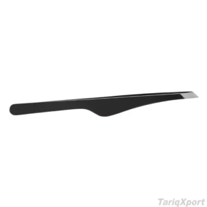Professional Stainless Steel Curved Eyebrow Tweezers with Pointed Tip for Face Hair Removal & Eyelash Tweezers