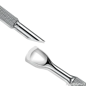 Professional High Quality Russian Style Nail Cuticle Pusher Double-head Horseshoe Stainless Steel Manicure Tools Set Non-slip