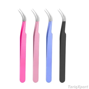 Wholesale False Eyelash Clips for Strip Lashes Custom Logo Cluster Lash Tweezers Private Label Lash Applicator Tools