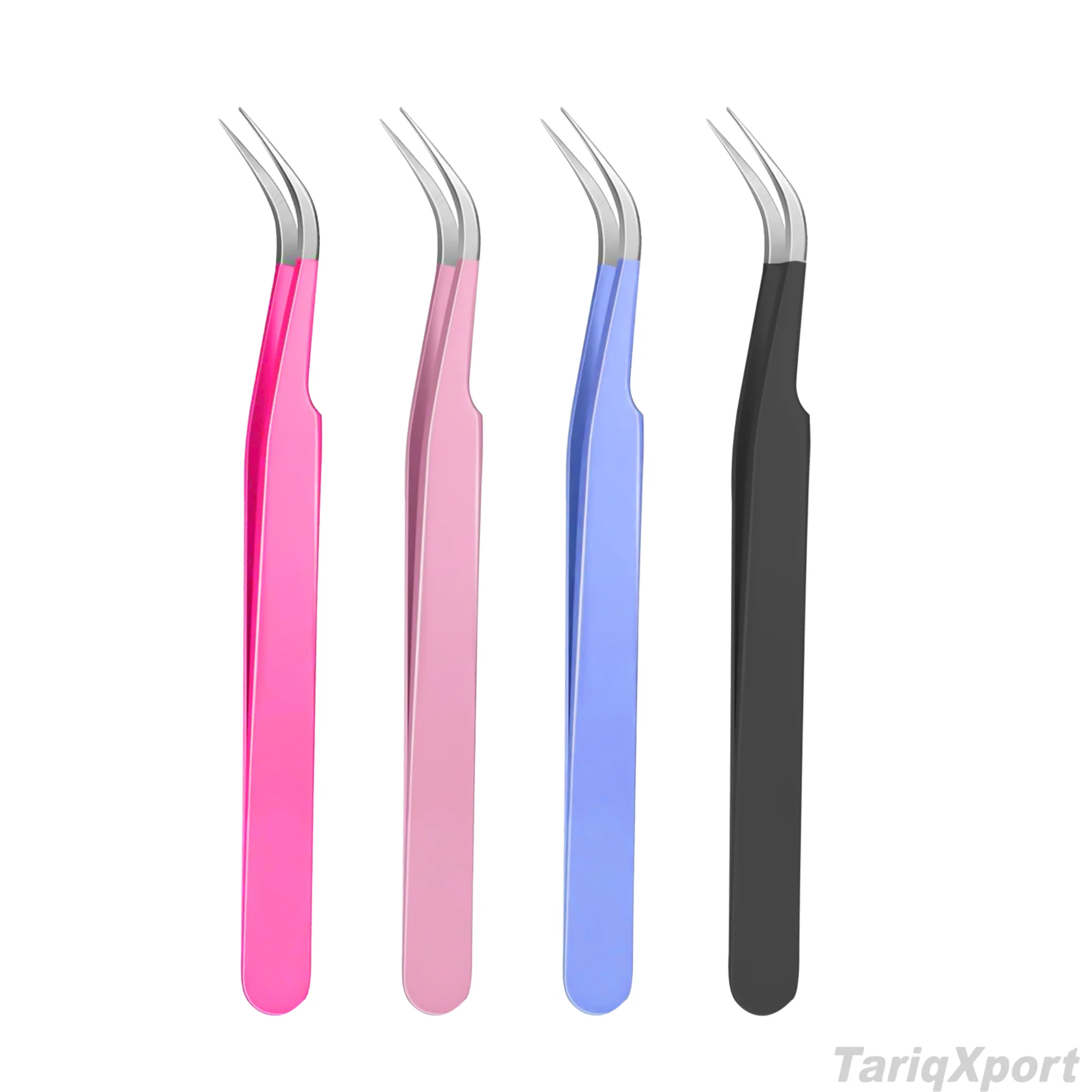 Wholesale False Eyelash Clips for Strip Lashes Custom Logo Cluster Lash Tweezers Private Label Lash Applicator Tools - Image 2