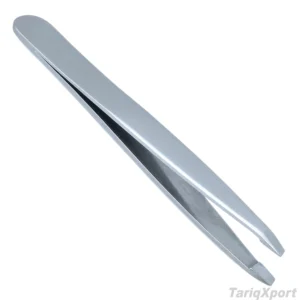 High Quality Customized Anti-Static Black Pointed Curved Straight Stainless Steel Eyebrow Tweezer Reusable Lightweight