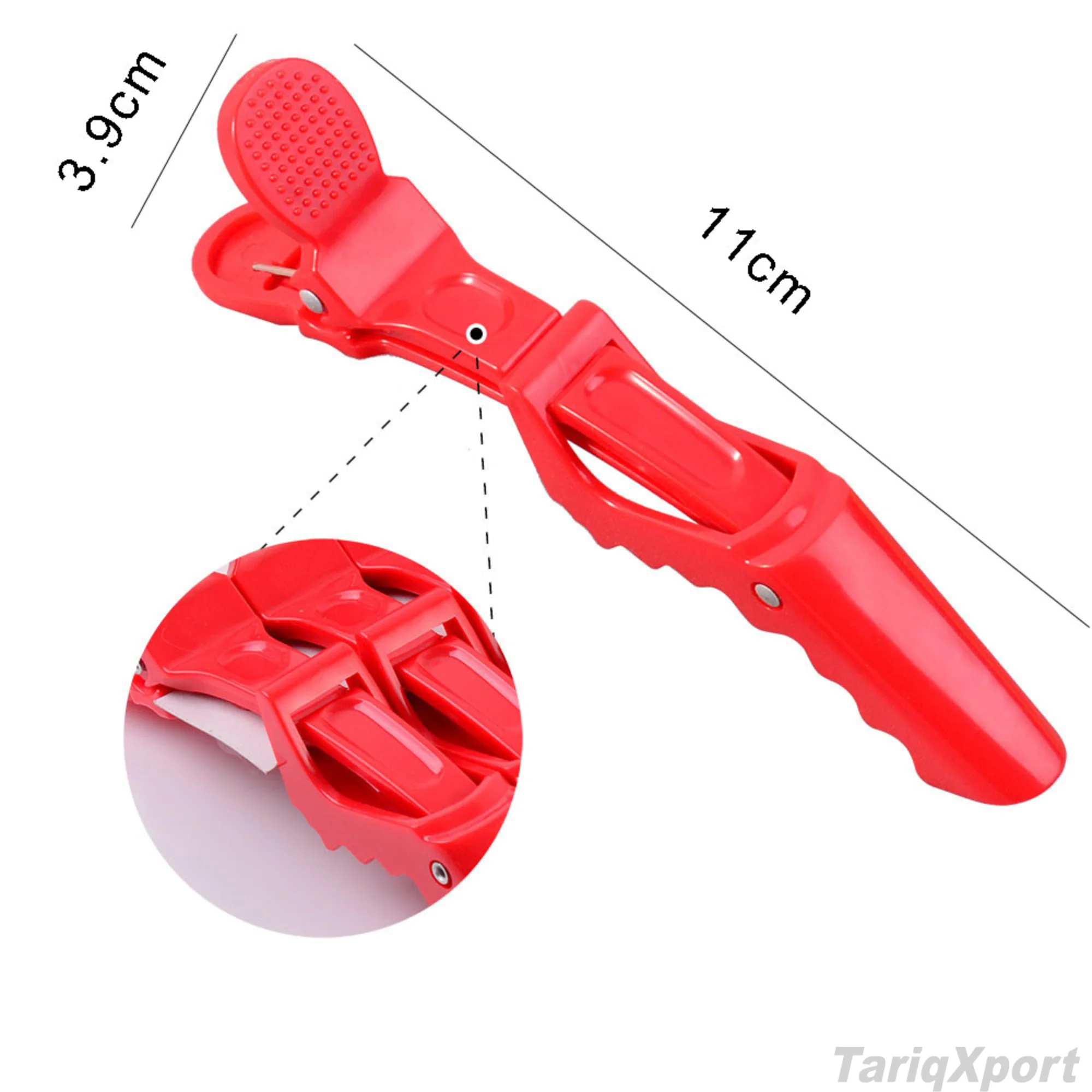 Hot Sale Professional Salon TARIQXPORT TX-A-101 Multicolor Plastic Alligator Hair Clips Custom Logo Sectioning - Image 4