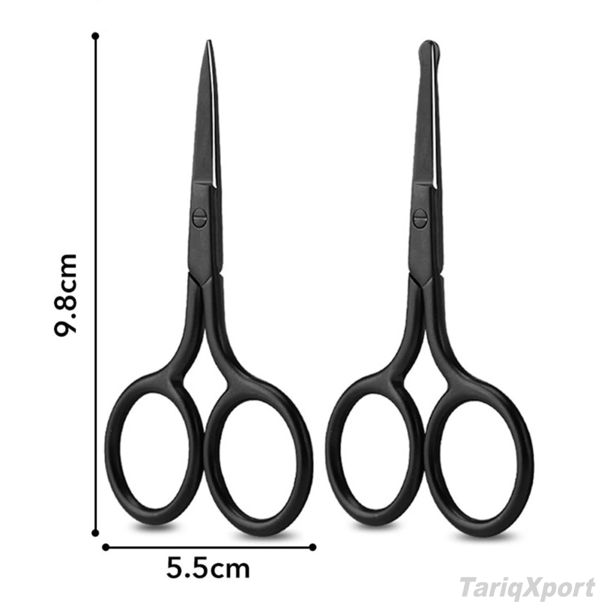 Professional Beauty Stainless Steel Eyebrow Scissors Custom Logo Comfortable Handle Right-Handed Design-Straight Blade Sharp - Image 5