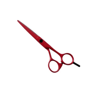 6 Inch White Red Colorblock Professional Stainless Steel Right-Handed Foldable Lightweight Hair Cutting Barber Hair Dressing