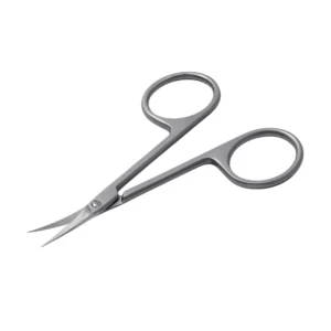 Russian Front Manicure Scissors Small Pointed Stainless Steel Beauty Tool with Sharp Blade Tip Curved Edges Cuticle Scissors