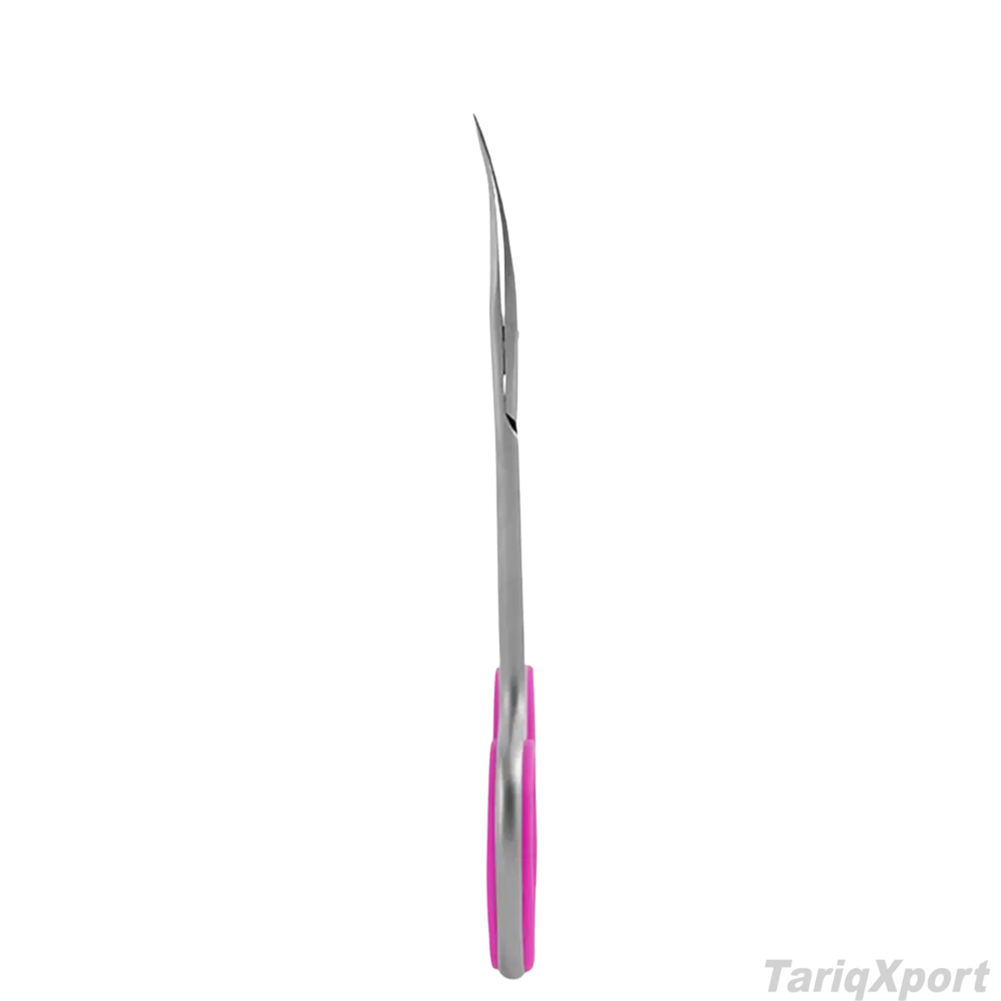 Acrylic Nails Thin Extra Sharp Curved Stainless Steel Blades Manicure Russian Cuticle Scissors with Rubber Ring - Image 5