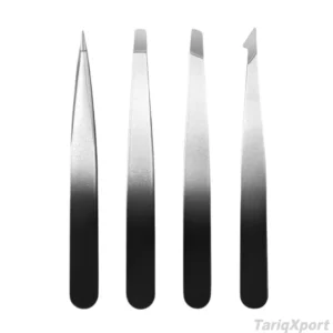 Professional Stainless Steel Eyebrow Tweezers Pointed Tip Durable Reusable for Facial Hair Removal Modern Design