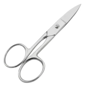 Left-Handed Beauty Toe Eyebrow Scissors Straight Blade Stainless Steel Sharp Tip High Quality Beauty Scissors