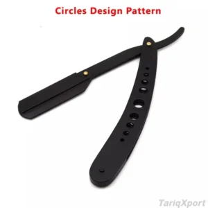 Professional Quality Stainless Steel Straight Razor Steel Handle Adjustable Screw Single Blade Barber Face Unisex Body Shaving
