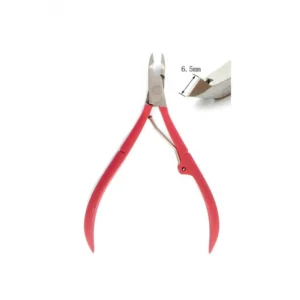 Professional Stainless Steel Nail Nipper Dual Spring Curved Sharp Wide Jaw Opening Cuticle Trimmer for Salon Finger Feet Use