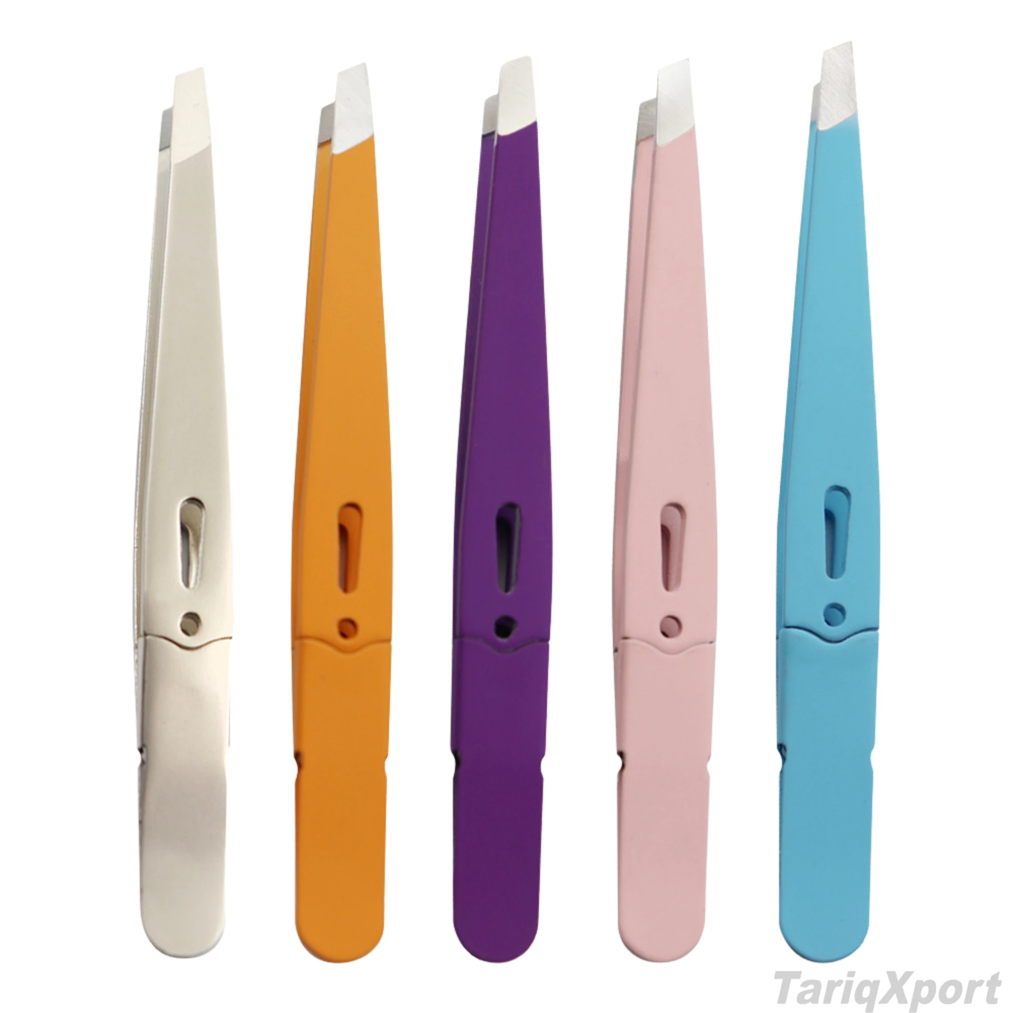 Precision Professional Eyebrow Tweezers Stainless Steel Pointed Tip Curved Lightweight Eco-Friendly Luxury Eyelash Tweezers - Image 6