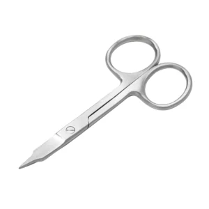 Right-Handed Stainless Steel Straight Sharp Blades Steel Handle Durable Fatigue-Reduction Design Manicure Scissors for Cuticle