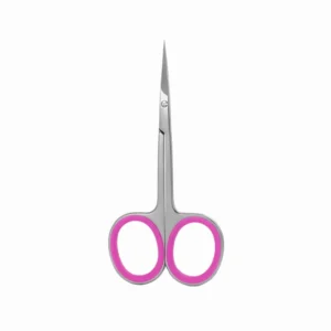 High Quality Ready-Made Stainless Steel Curved Russian-Style Nail Cuticle Scissors Trimmer Right-Handed Foldable Durable