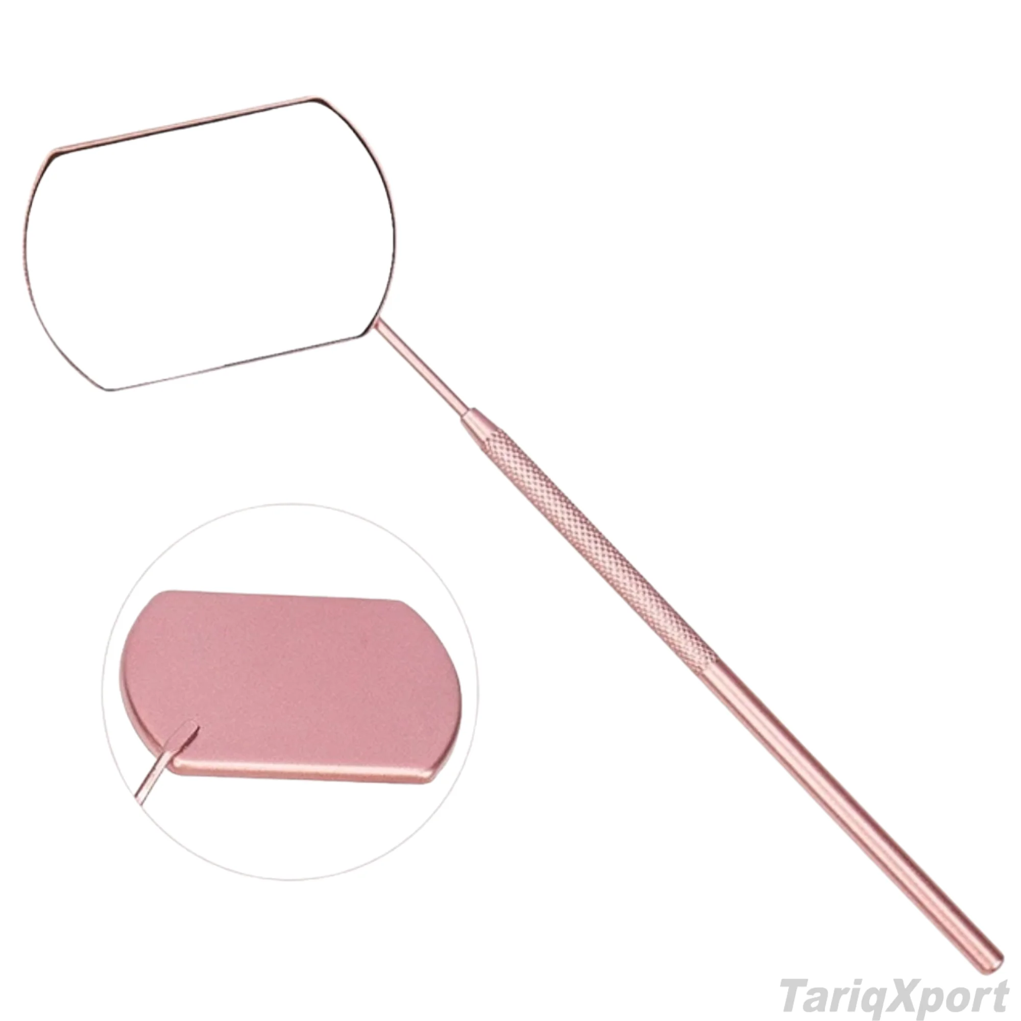 Professional Personalized Eyelash Extension Mirror Lighted Stainless Steel 3X Magnification Comfortable Handle Custom Logo - Image 3