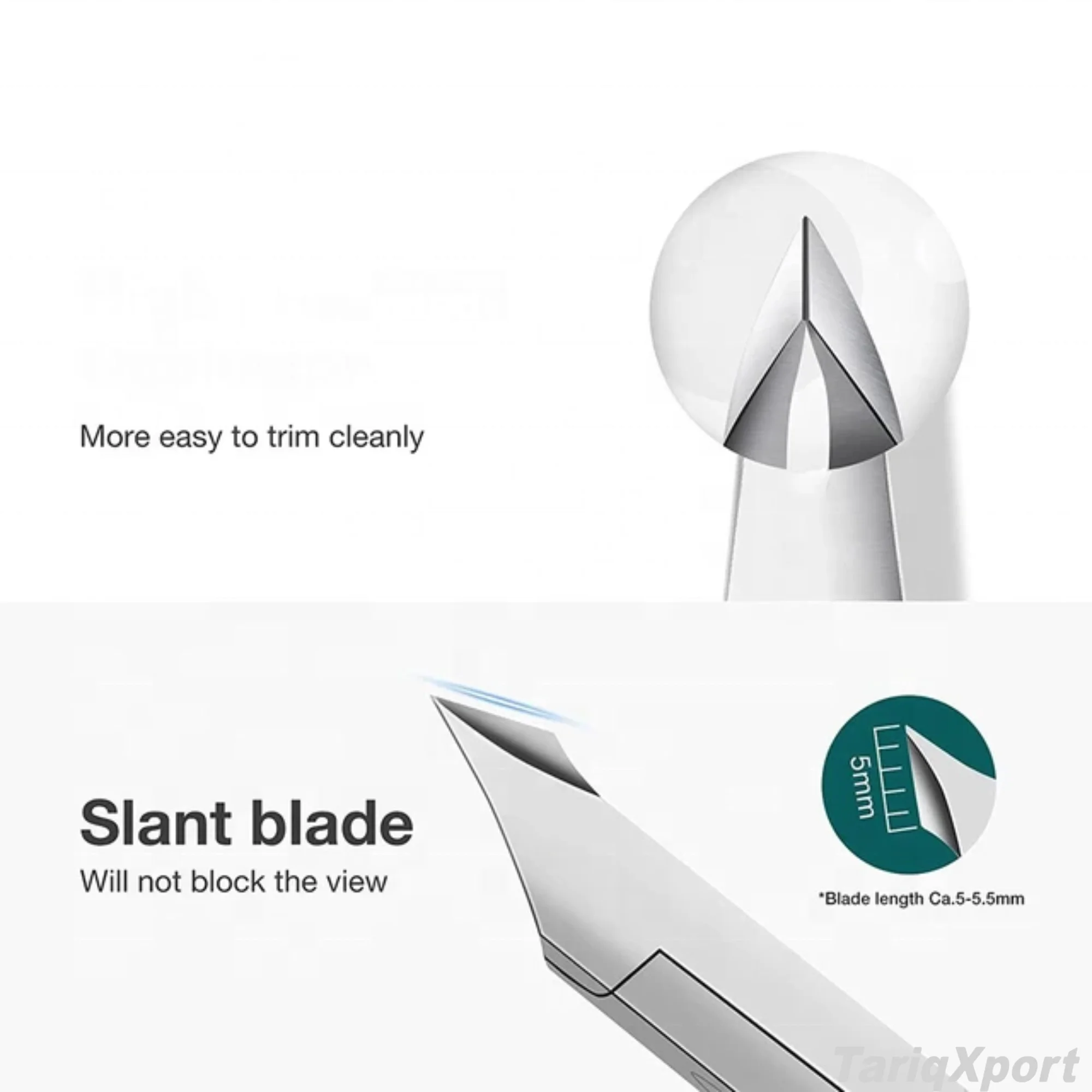 Wholesale Private Label Sharp Straight Nail Nipper Stainless Steel Manicure Trimmer Ingrown Toenail Finger Feet Cuticle Nipper - Image 3