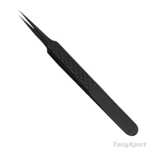 High Quality Stainless Steel Professional Eyelash Tweezers with Smooth Tip 10mm Length Precision Design Handheld Salon Use