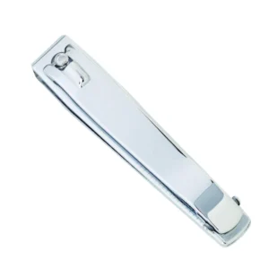 Custom Logo Stainless Steel Curved Nail Cutter Clipper Sharp Blade Wide Jaw Opening Portable Design for Finger Toe Nails (Feet)
