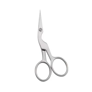 3.5″ Professional Custom Made Fancy Handle Needle Point Embroidery Eyebrow Scissors Straight Stainless Steel Cutting Threading