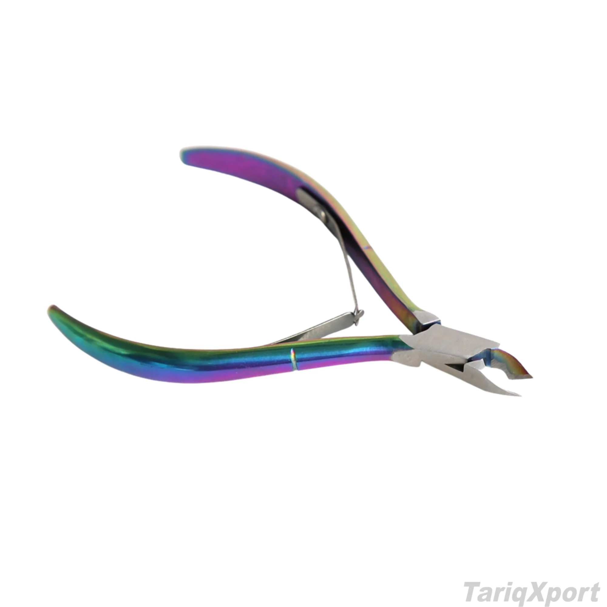 Stainless Steel Wide Jaw Opening Sharp Simple Cuticle Nipper Rose Gold Handle Laser Logo Nail Clipper Finger Toe Pedicure Tool - Image 3