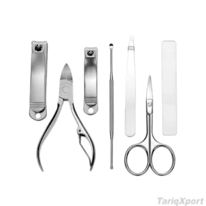 Professional High Quality Classic Luxurious 7-in-1 Single Manicure Nail Clipper Stainless Steel Beauty Instrument Kit Case Box