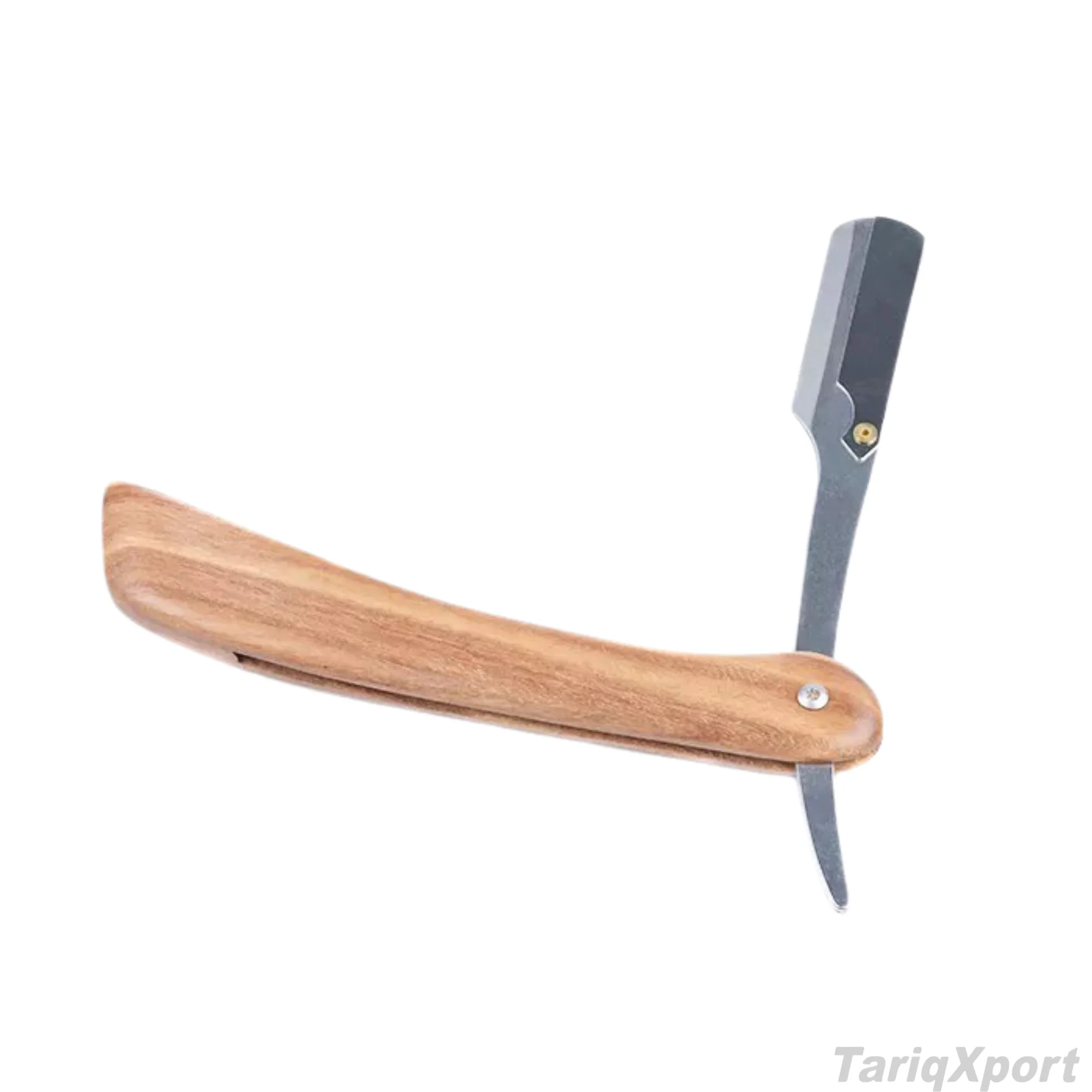 Professional Stainless Steel Folding Straight Razor with Wood Handle for Men Body Face Custom Logo & Colors Barber Tool Shaving - Image 4