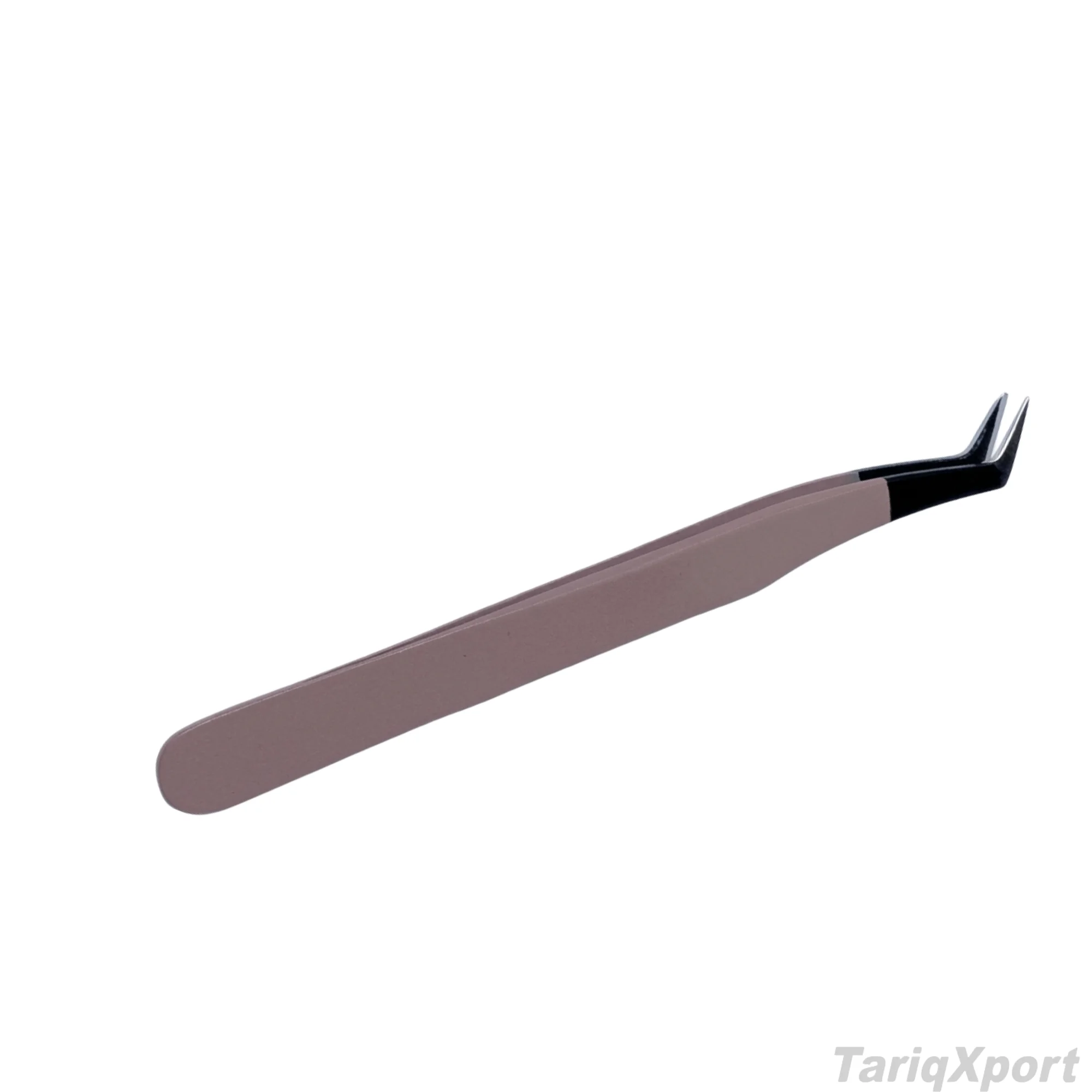 Professional Precision High Quality Anti-Slip Eyelash Tweezers Stainless Steel Curved Tip 10mm Length Custom Logo for Lash - Image 5