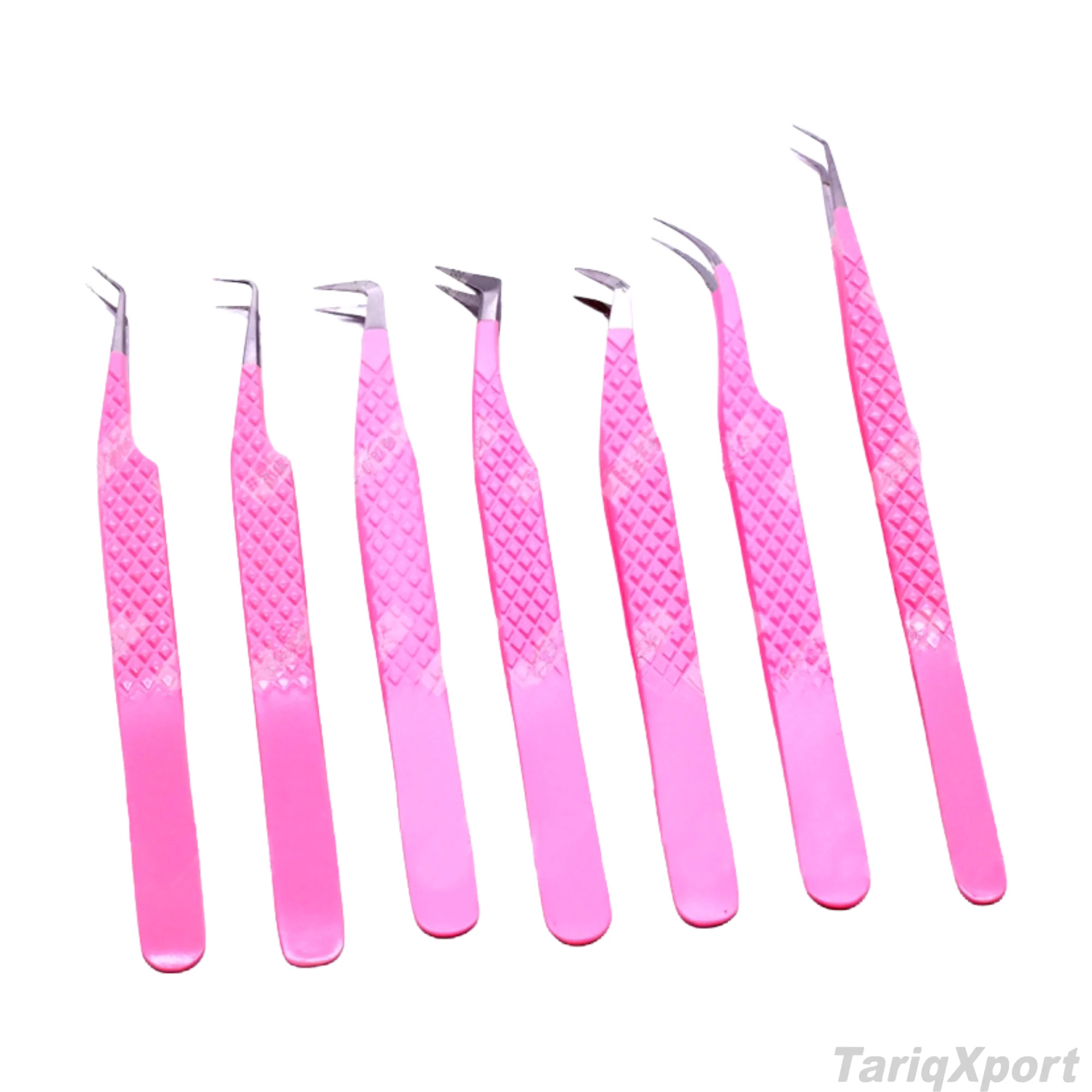 Professional High Quality Stainless Steel Volume Lash Tweezers with Fiber Tip-Stylish Design Eyelash Tweezer Set - Image 3