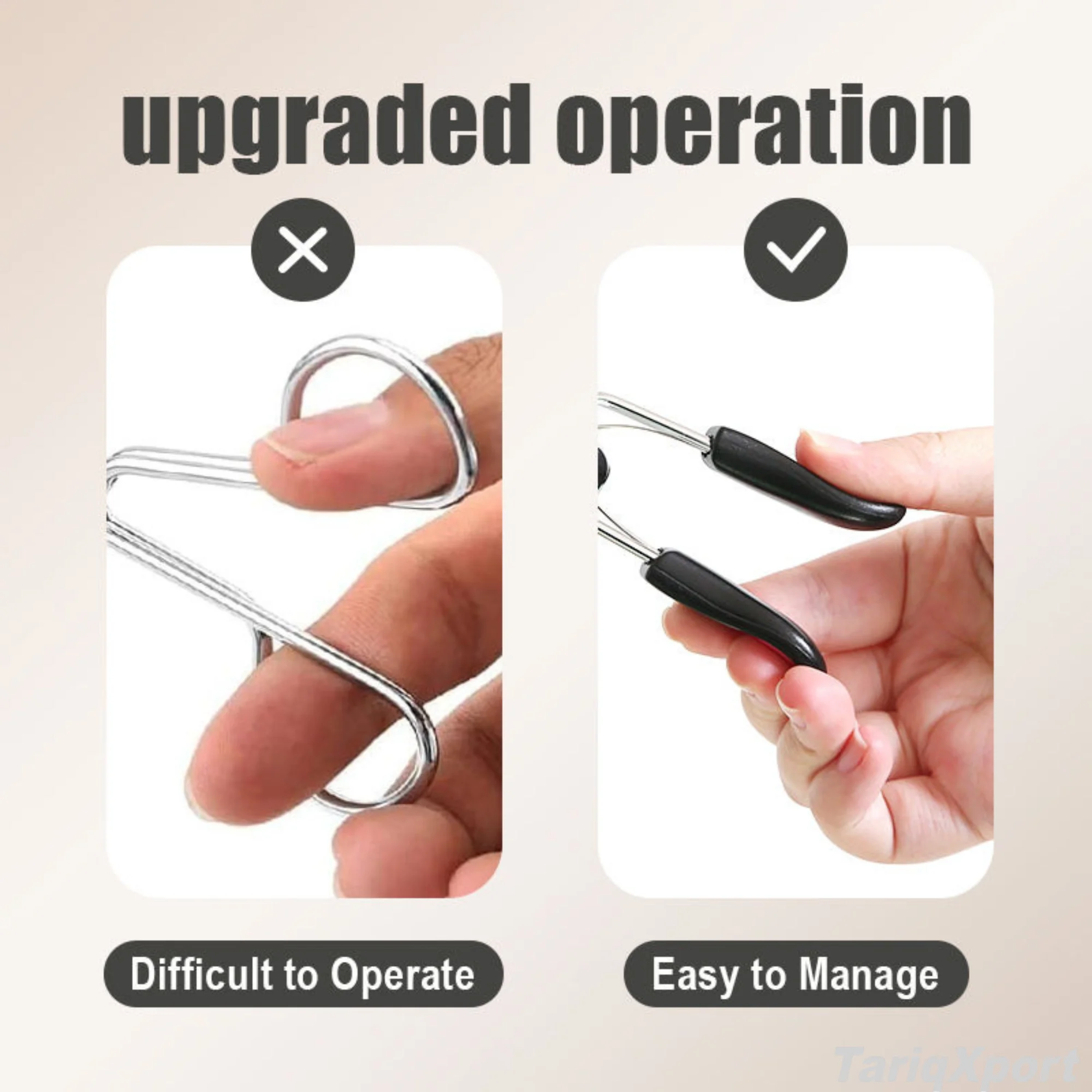Good Stocks Makeup Tool Wide Opening Stainless Steel Eyelash Curler Lash Curler for All Eye Shapes - Image 4